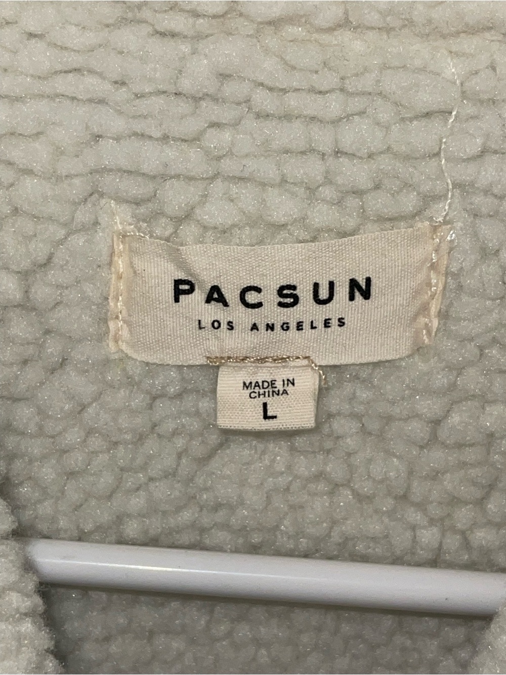 PacSun Olive Green Corduroy Sherpa Trucker Jacket size L - Picture 5 of 5